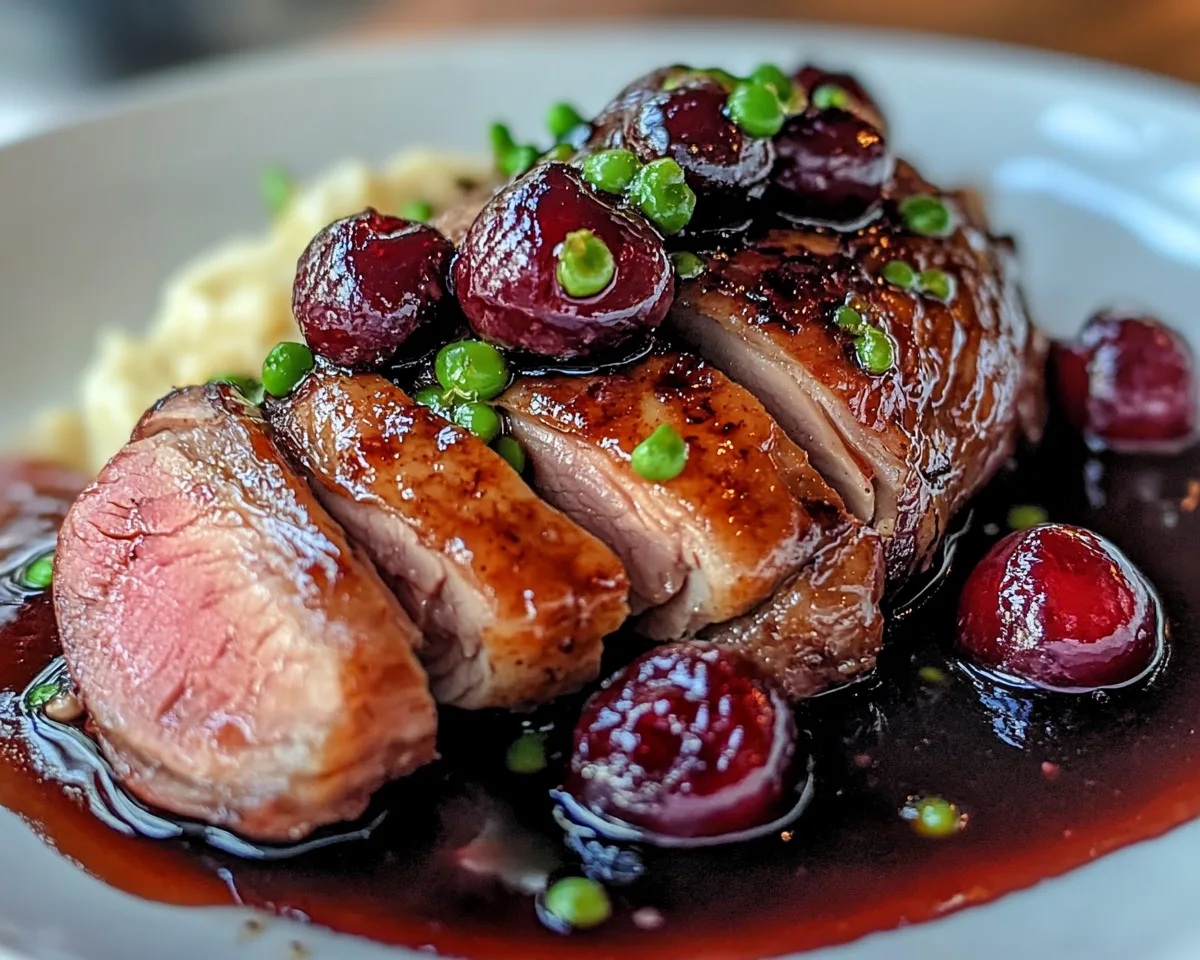Spring Dinner Party: Seared Duck With Cherry Sauce in 30 Minutes
