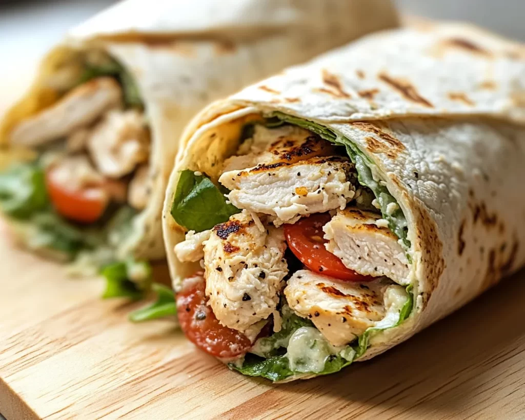 Summer Dinner: Chicken Caesar Wrap Dinner