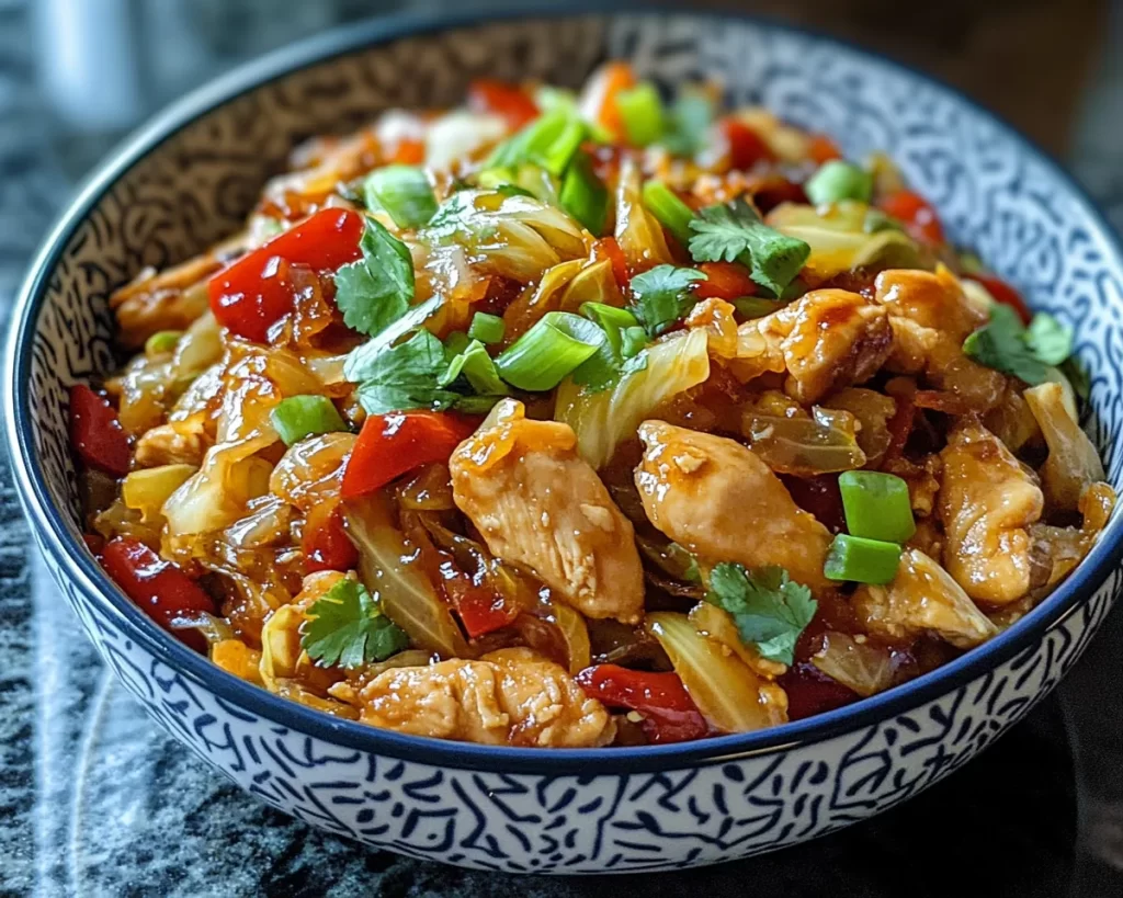 Easy Chinese Chicken Cabbage Stir Fry