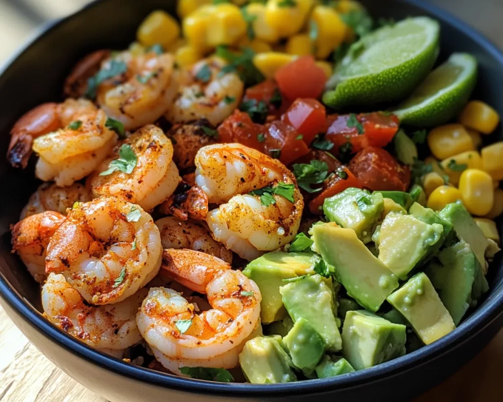 Summer Meals: Avocado Shrimp Taco Bowl in 20 Minutes