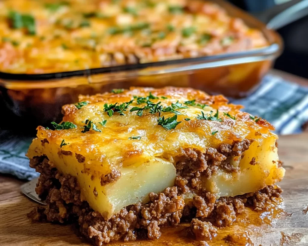 Homemade Ground Beef and Potato Casserole
