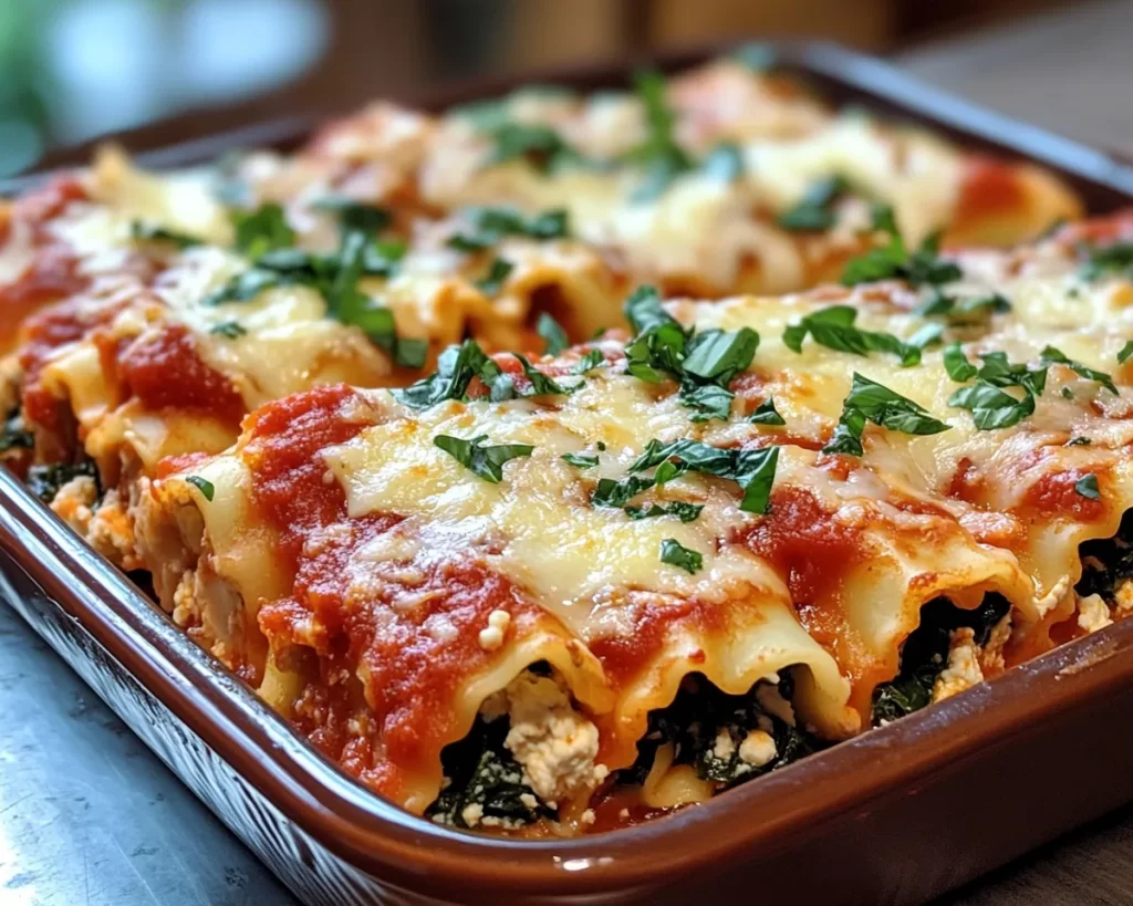 Spring Dinner: Spinach & Ricotta Lasagna Roll Ups in 30 Minutes