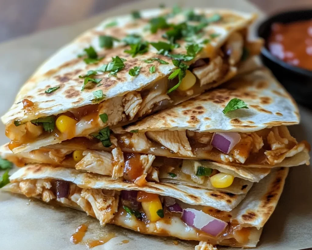 Summer Dinner Ideas: BBQ Chicken Quesadillas in 15 Minutes