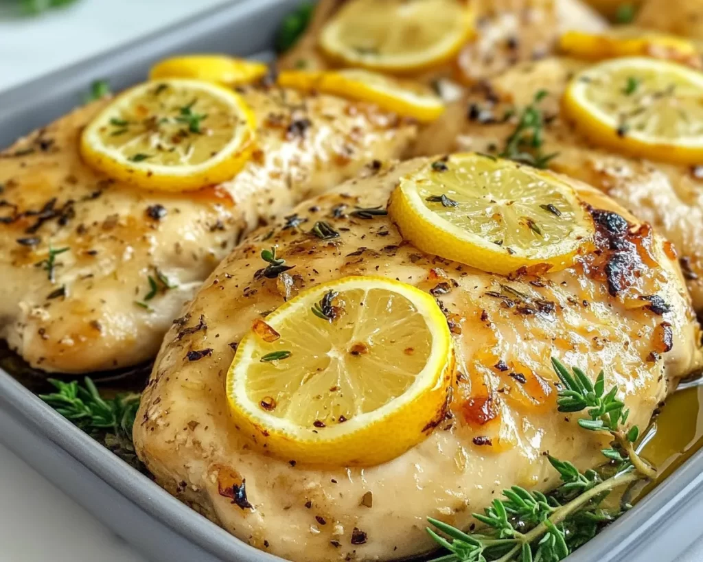 Easy Dinner Recipes for Family: Baked Lemon Garlic Chicken in 25 Minutes