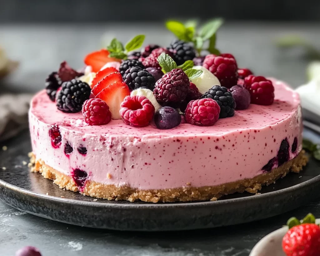 Why This No-Bake Berry Cheesecake Sets Fast