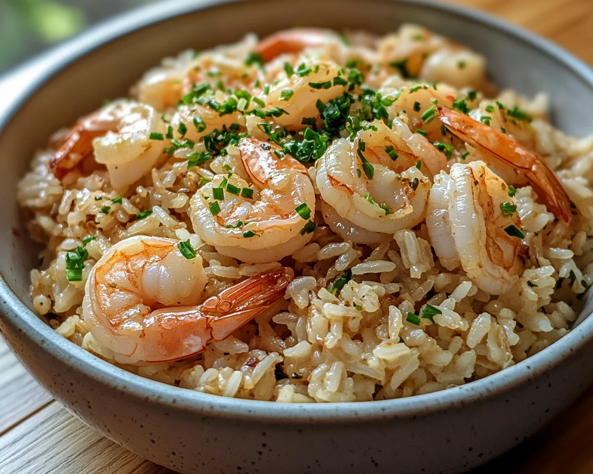 Spring Dinner Recipes: Garlic Butter Shrimp Rice in 20 Minutes