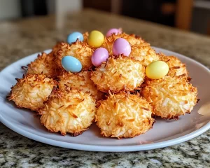 Easter Foods: Coconut Macaroon Nests With Mini Eggs in 25 Minutes