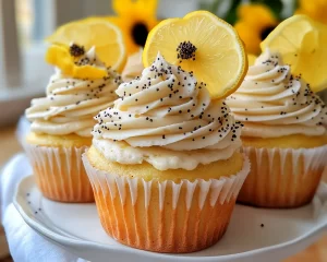 Spring Cupcakes: Lemon Poppy Seed Cupcakes in 7 Steps