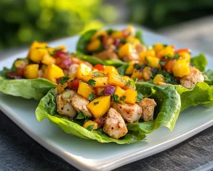 Summer Dinner Ideas: Mango Chicken Lettuce Wraps in 20 Minutes