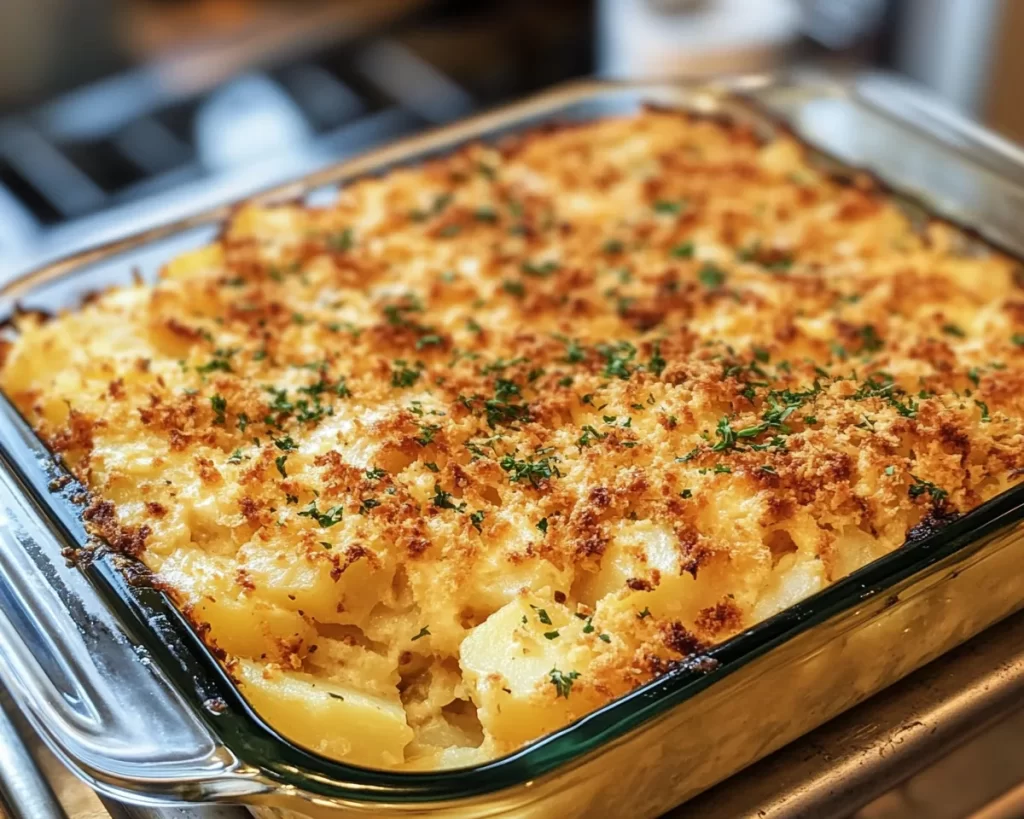 Funeral Potatoes with Hashbrowns (Cheesy Potato Bake)