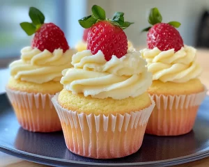 Spring Cupcakes: Strawberry Lemonade Cupcakes in 7 Steps