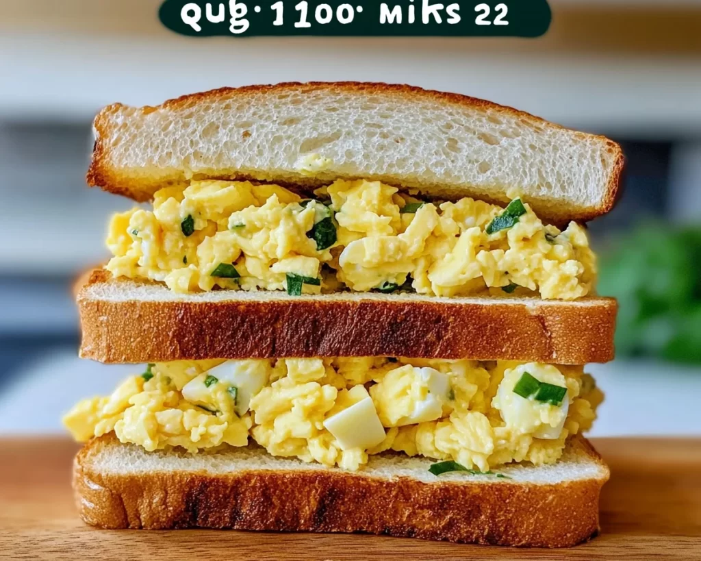Quick 10-Minute Egg Salad Sandwich