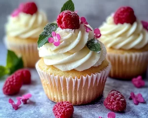 Spring Cupcakes: Raspberry Lemon Cream Cupcakes in 7 Steps
