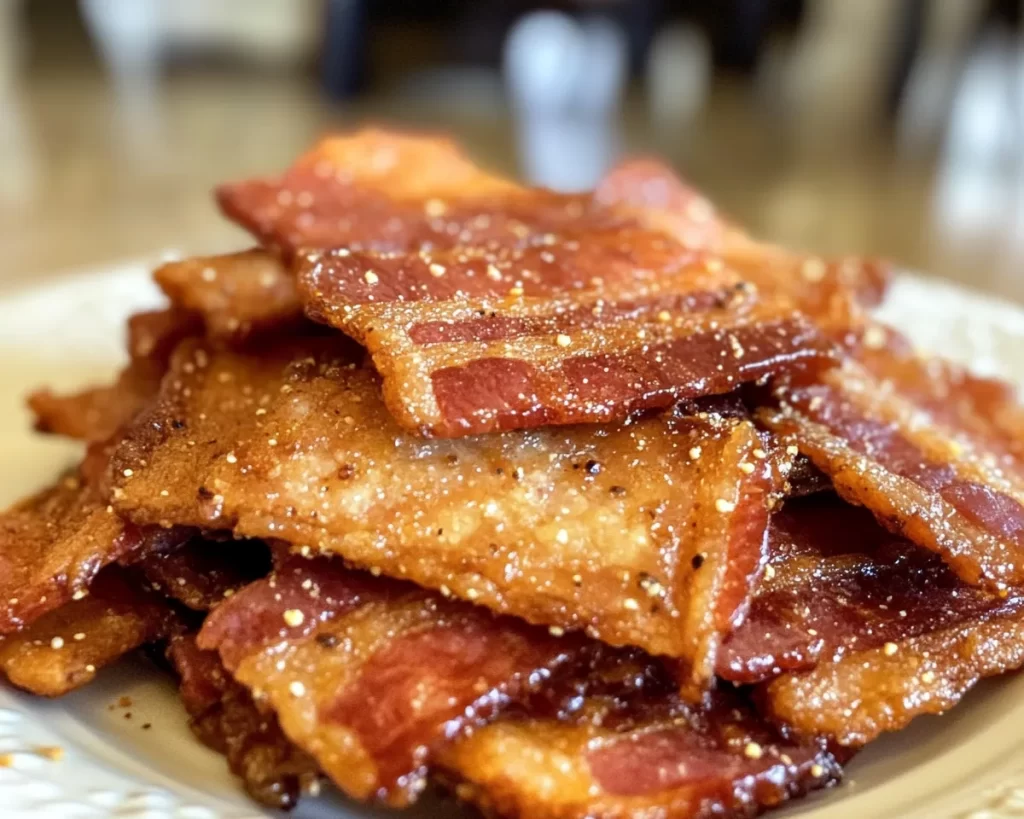 Weird Snacks: Sweet and Spicy Candied Bacon Crackers in 20 Minutes