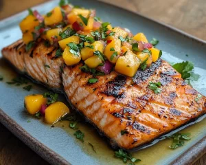 Summer Dinner Ideas: Grilled Salmon with Mango Salsa in 20 Minutes