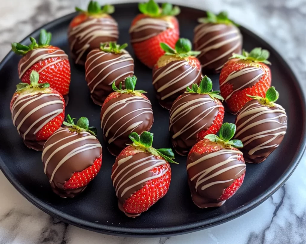 Easter Chocolate Covered Strawberries: Marbled Chocolate Dipped Strawberries in 20 Minutes