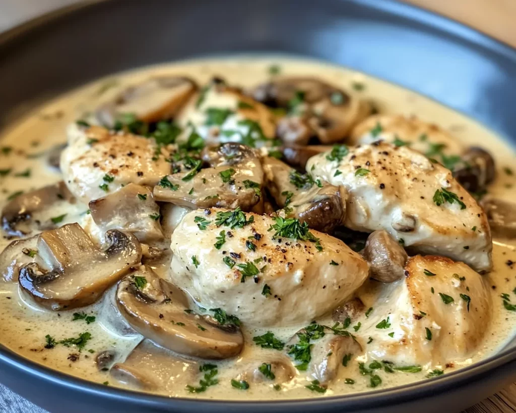 Spring Dinner Ideas: Creamy Mushroom Chicken in 30 Minutes