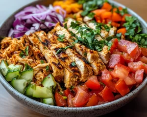 Healthy Easy Chicken Shawarma Bowls (Quick Dinner)