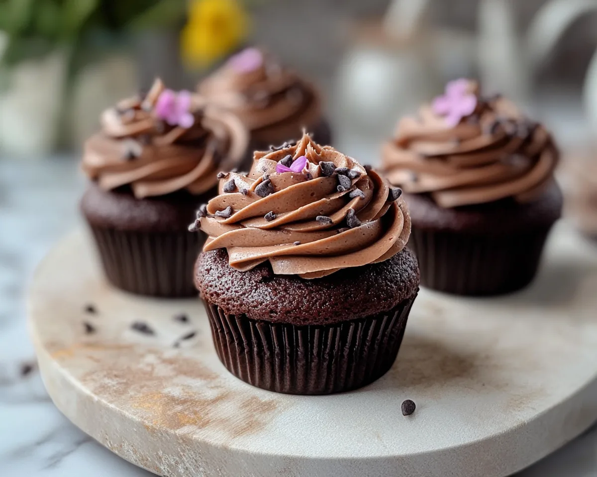 Spring Cupcakes: Mocha Chocolate Cupcakes in 7 Steps
