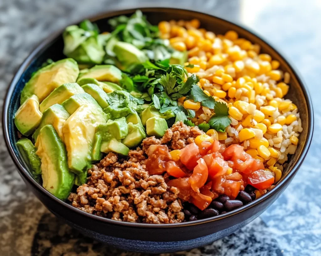 Spring Dinners: Turkey Taco Salad Bowl