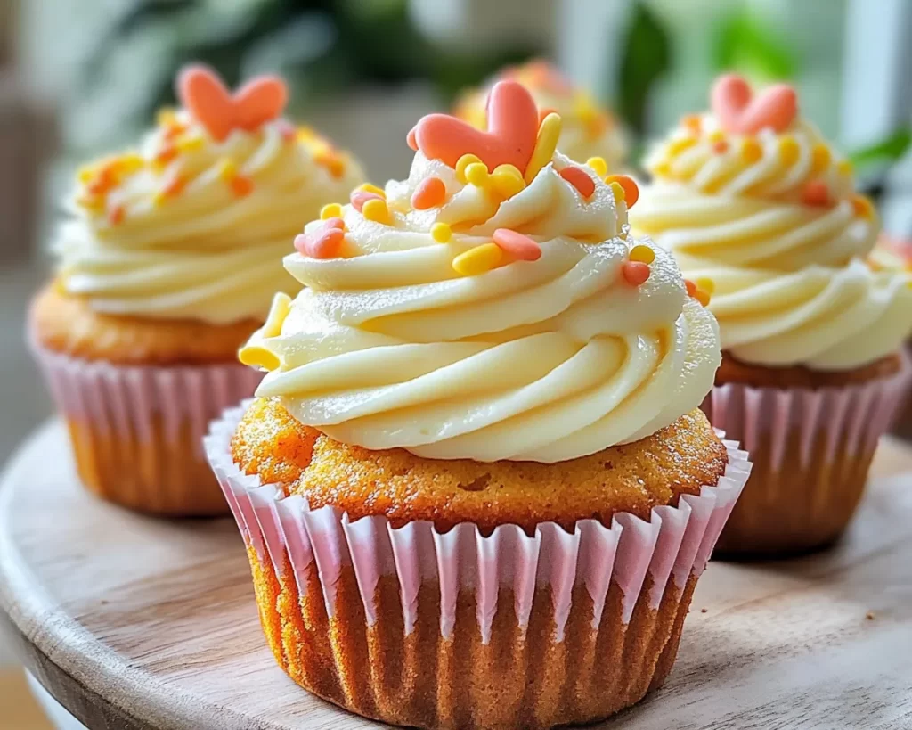 Spring Cupcakes: Carrot Cupcakes with Cream Cheese in 7 Steps