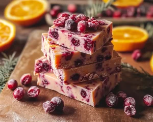 Easy Cranberry Orange Fudge