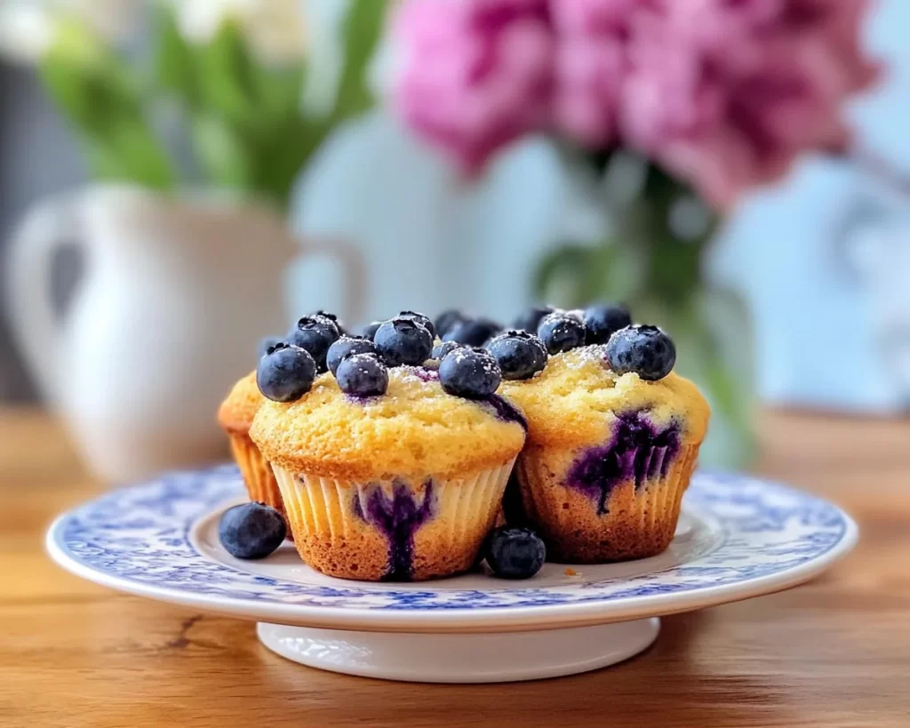 Spring Baking: Blueberry Vanilla Muffin Cake in 5 Steps