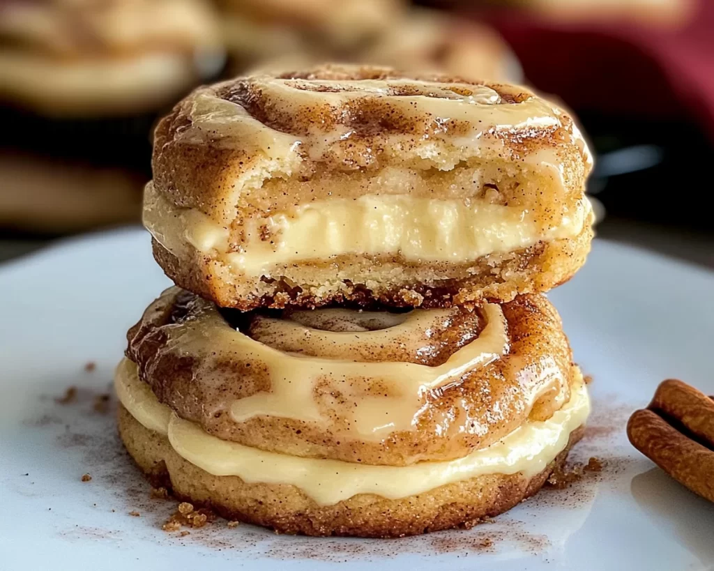 Cinnamon Roll Cheesecake Cookies