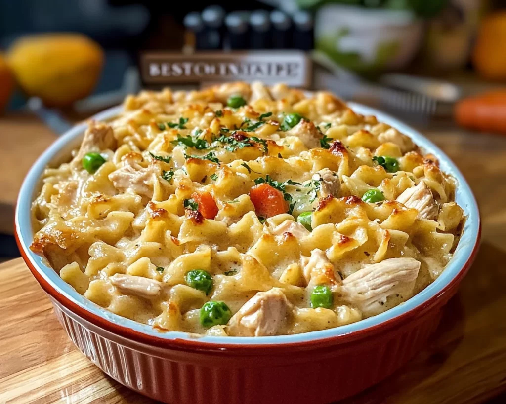 Best Chicken Pot Pie Noodles