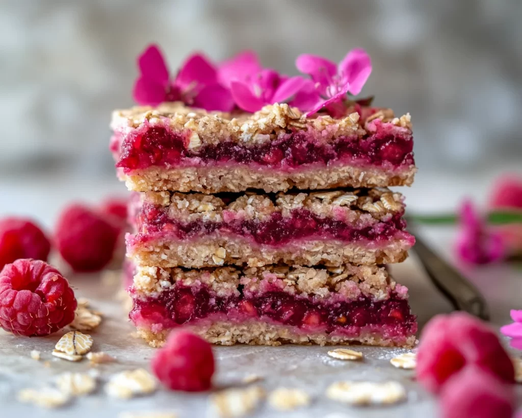 Spring Baking: Raspberry Oat Bars in 5 Steps