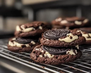 Black Forest Cookie: Oreo Stuffed Black Forest Cookies in 30 Minutes
