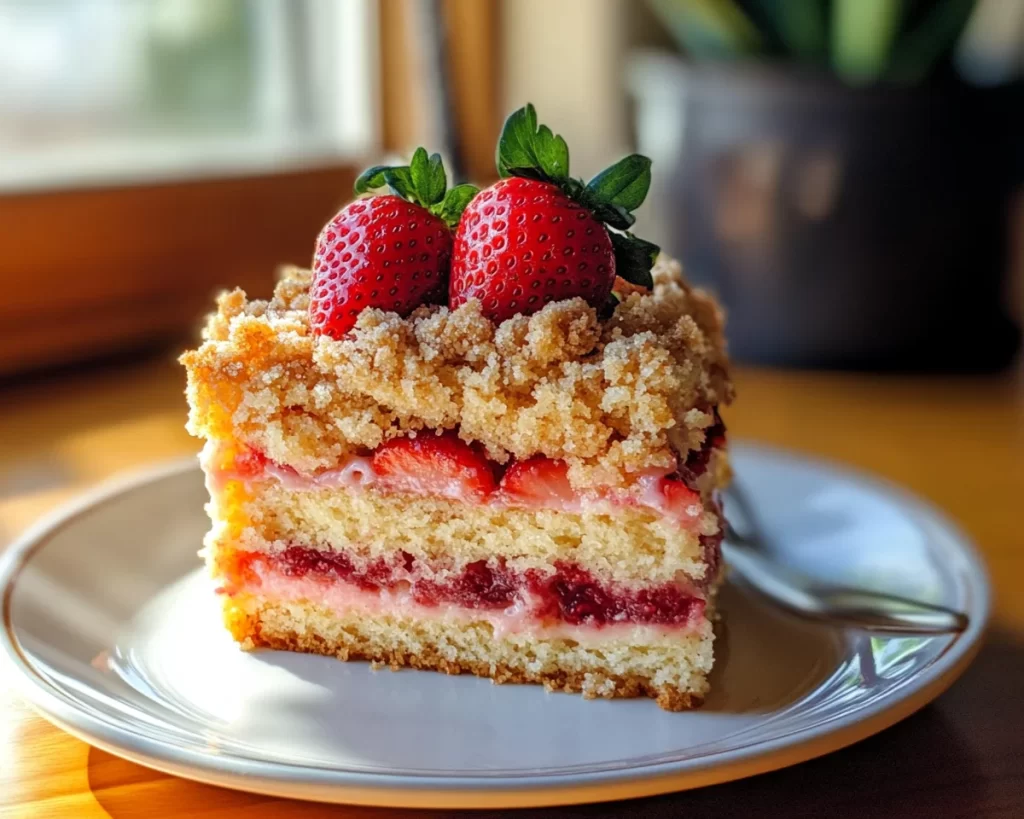 Spring Baking: Strawberry Streusel Cake in 5 Steps