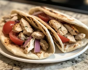 Summer Dinner Ideas: Greek Chicken Pitas in 20 Minutes