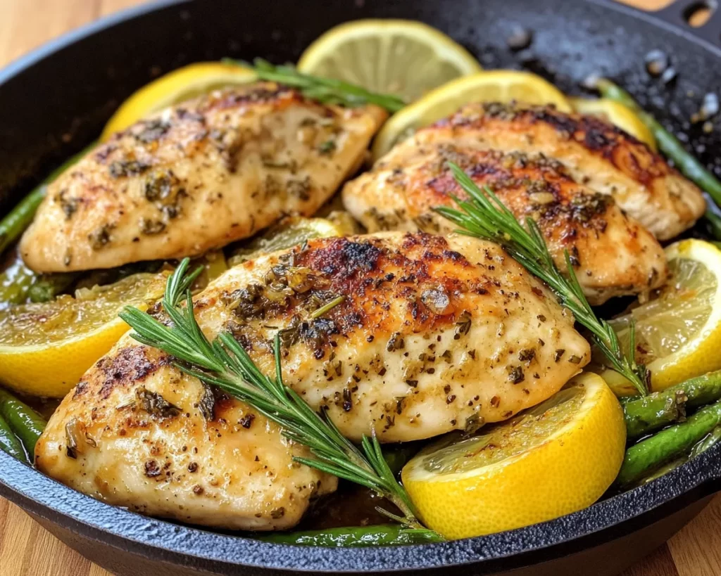 Spring Dinner Ideas: Lemon Herb Chicken Skillet in 20 Minutes