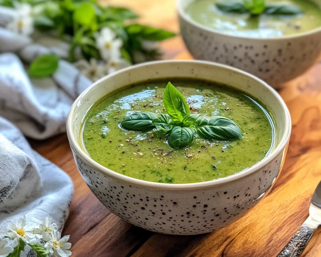 Spring Soup: Zucchini Basil Soup in 20 Minutes