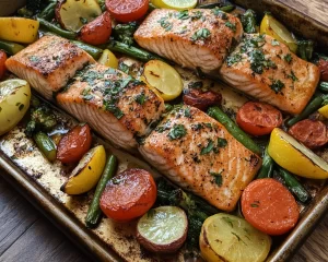 Spring Dinner Ideas: Sheet Pan Salmon + Veggies