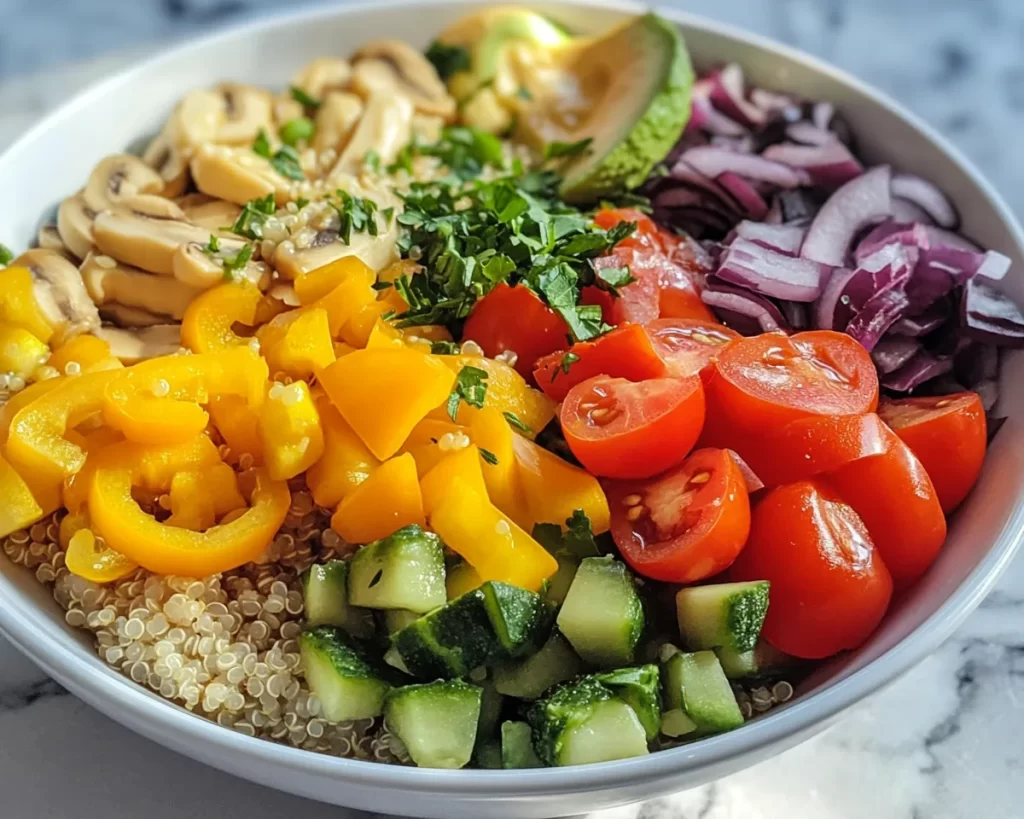 Healthy Easy Recipes: Quinoa Veggie Buddha Bowl in 20 Minutes