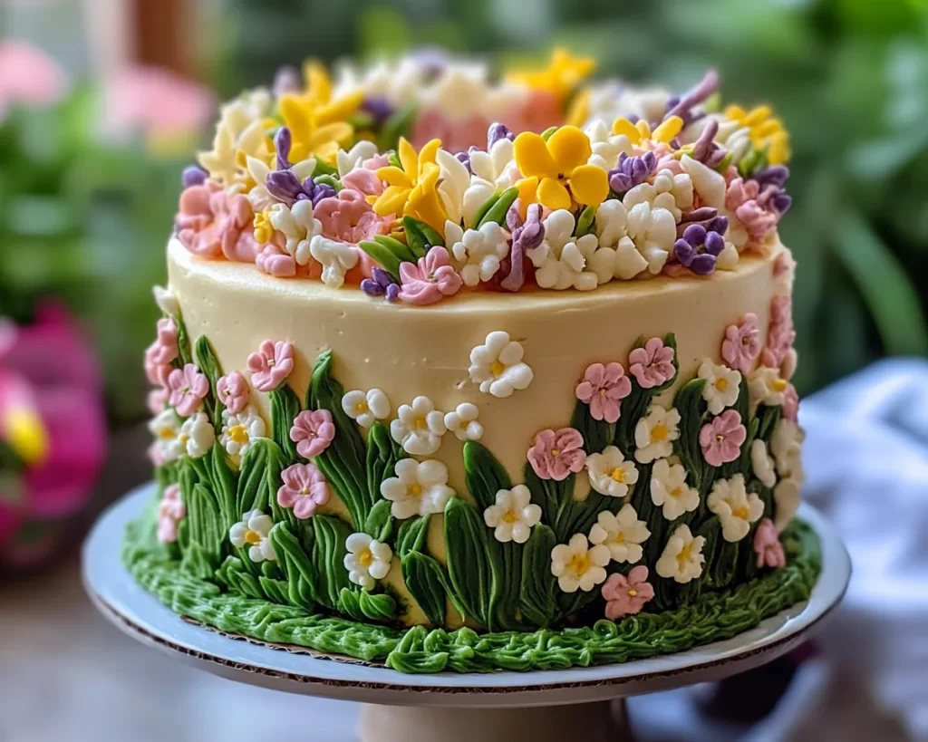 Spring Cake Designs: Spring Garden Cake Design