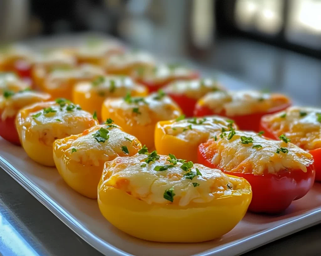Weird Snacks: Nacho Cheese Stuffed Mini Peppers in 15 Minutes