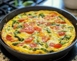Spring Dinner Ideas: Spring Vegetable Frittata in 20 Minutes