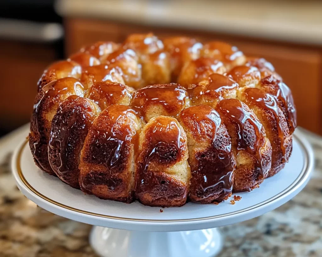 Easy Homemade Monkey Bread With Vanilla Glaze