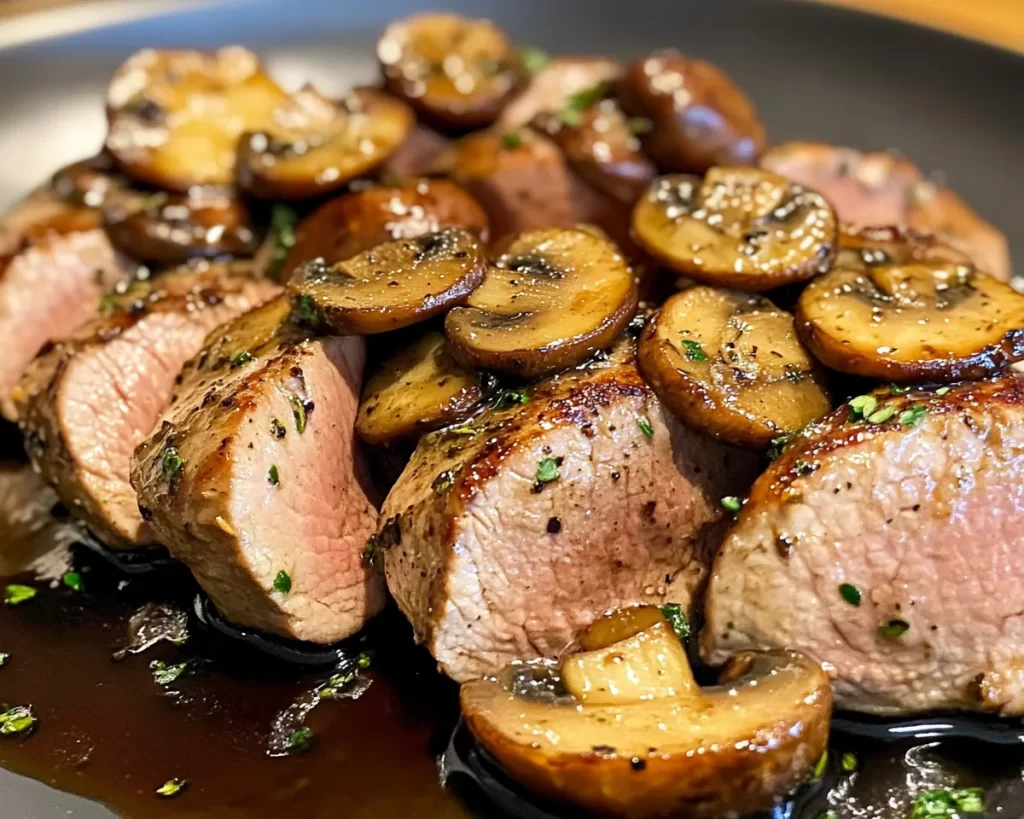 Spring Dinner Ideas: Balsamic Mushroom Pork Tenderloin in 30 Minutes