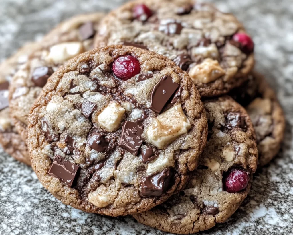 Black Forest Cookie: Double Chocolate Cherry Chunk Cookies in 25 Minutes