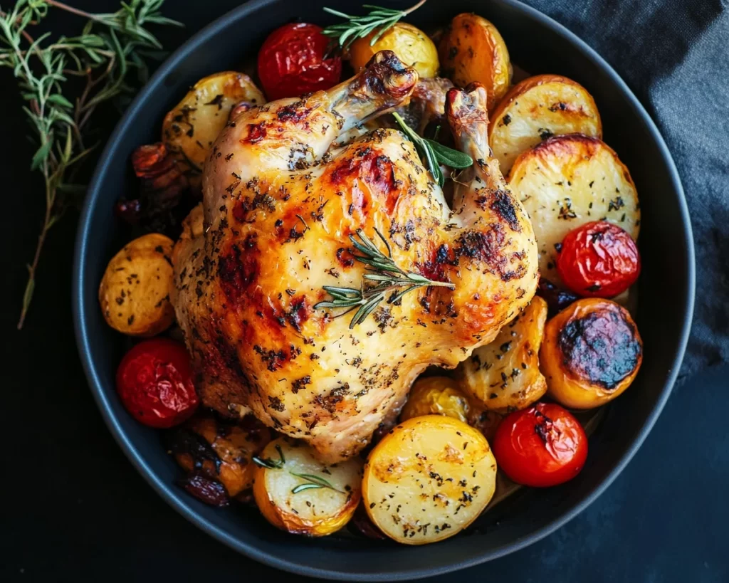 Spring Dinner Ideas: Herb Roasted Chicken in 25 Minutes