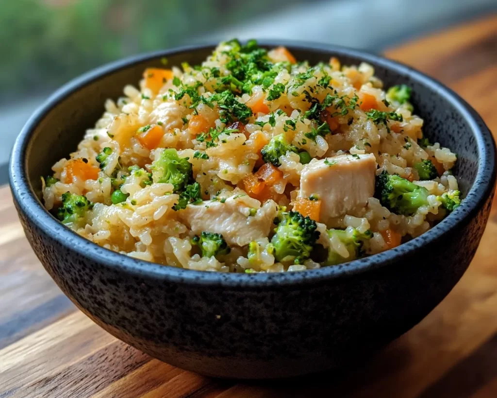 Easy Dinner Recipes for Family: Chicken & Broccoli Rice Casserole in 30 Minutes
