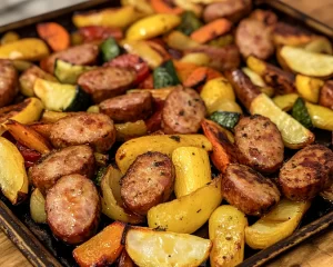 Easy Dinner Recipes for Family: Sheet Pan Sausage & Veggies in 25 Minutes