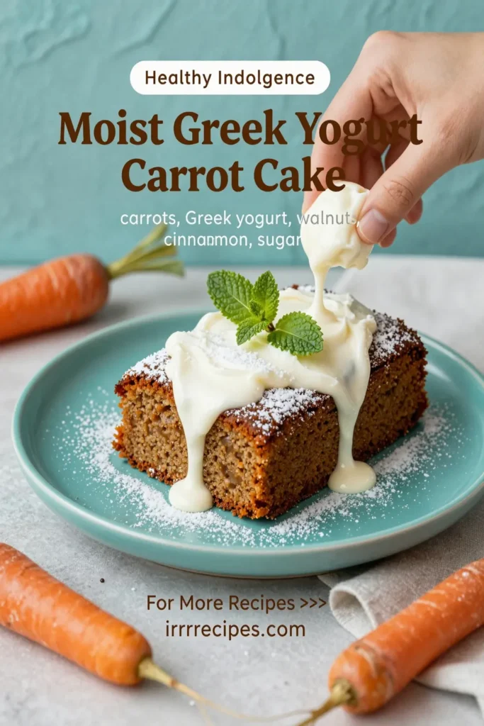 Moist Greek Yogurt Carrot Cake
