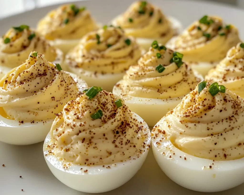 Deviled Eggs: Truffle Oil Parmesan Deviled Eggs for Dinner Parties in 20 Minutes