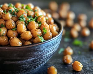 Healthy Snacks: Roasted Honey Cinnamon Chickpeas in 20 Minutes