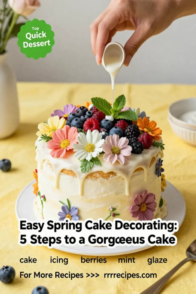 Easy Spring Cake Decorating: 5 Steps to a Gorgeous Cake